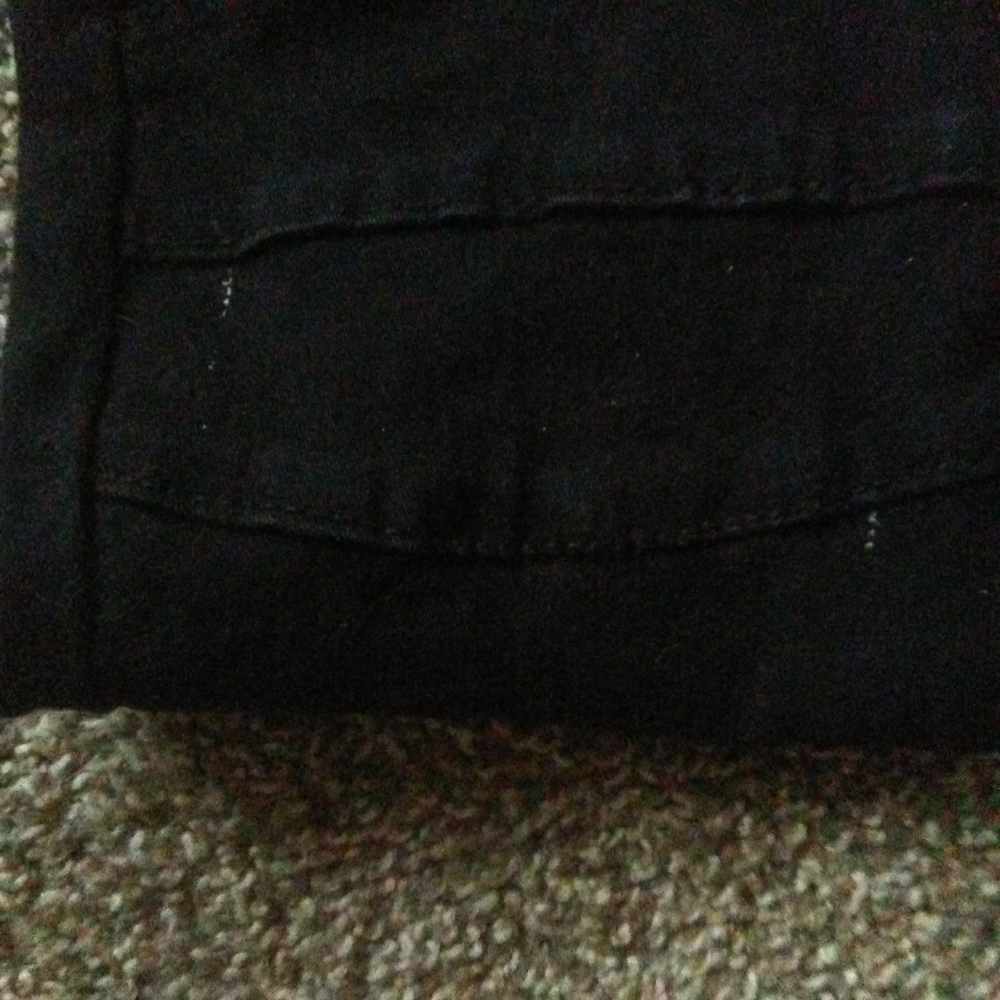 Black zipper‎ skinny stretch moto jean, size medium - Picture 4 of 4